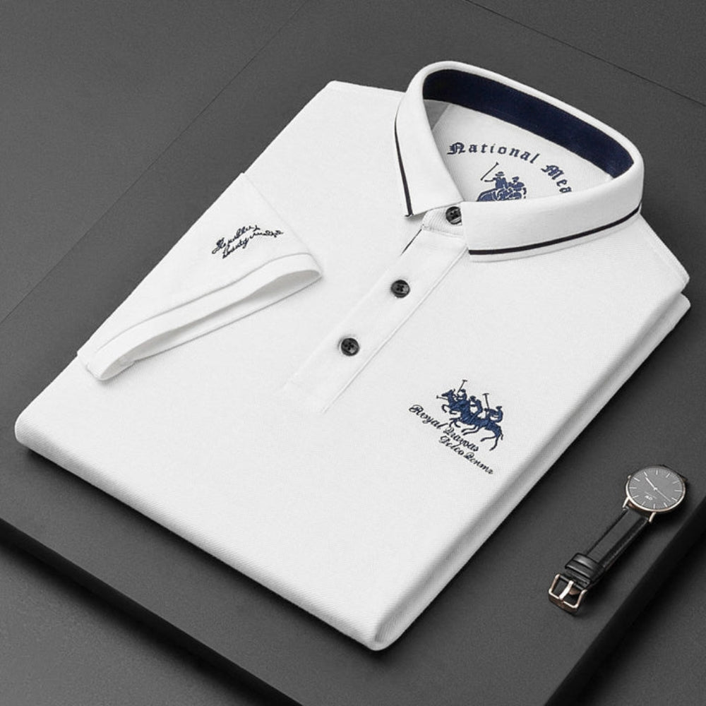 Raffaele – Elegant poloshirt met korte mouwen en klassiek knoopdesign