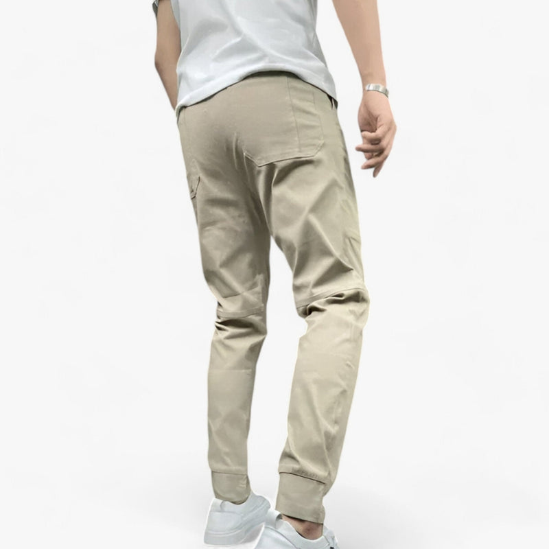 Max - Elegante stretch cargobroek met gestroomlijnde pasvorm en handig zakontwerp