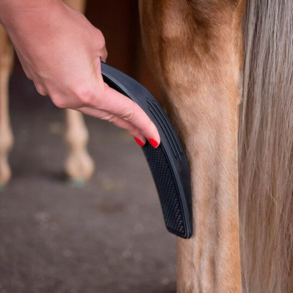 ManeGlow - Multifunctionele paardenborstel met verzorgingstool en comfortabele grip