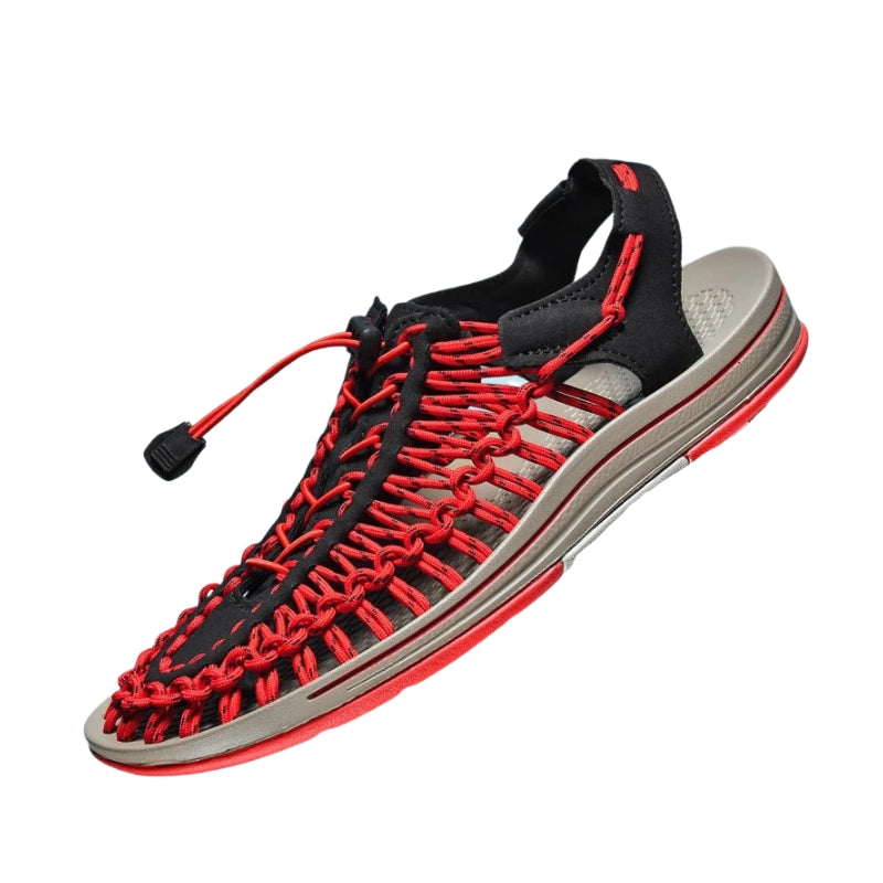 SplashBreeze – Moderne Schoenen met Geweven Design en Verstelbare Enkelband
