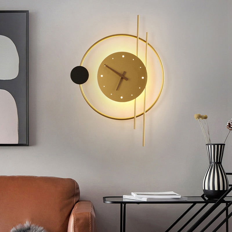 LumiTime - LED Wandklok met Modern Verlichtingsontwerp