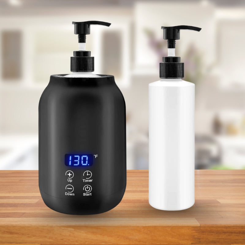 GlowTherm - Draagbare Elektrische Massageolie Verwarmer met Touchbediening en Temperatuurweergave