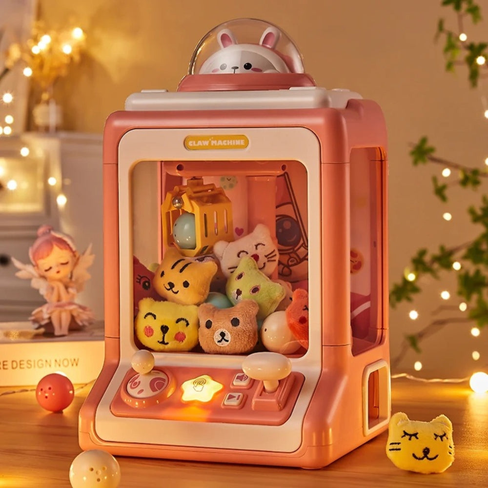 ClawJoy - Mini klauwmachine met afstandsbediening en oplichtende spelkast