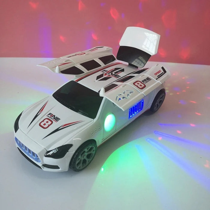 VortexDrive – Multidirectionele speelgoedauto met geluidseffecten en stuntwielontwerp