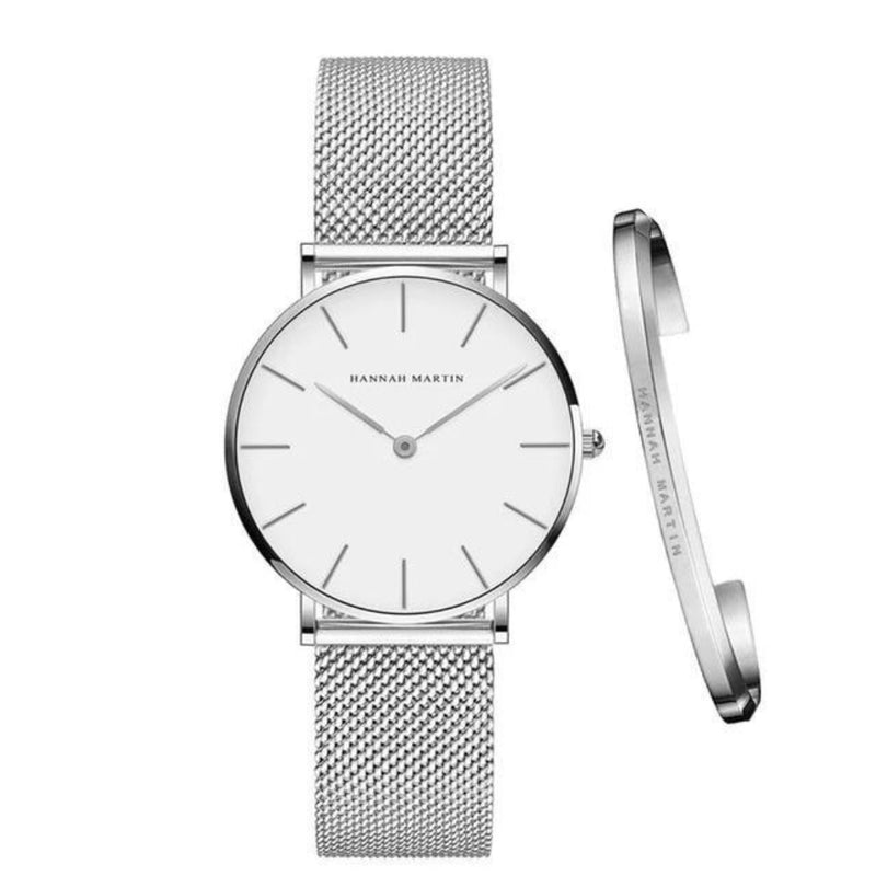 Olivia – Elegant horloge met verstelbare band en gratis armband als cadeau
