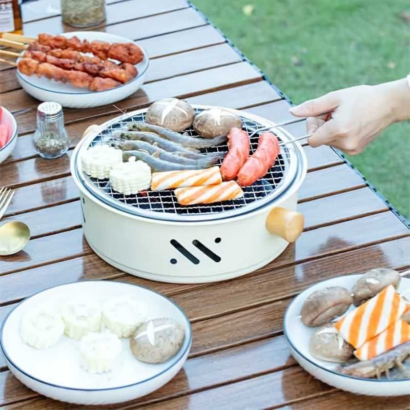 GrillMate – Draagbare BBQ Grill met Anti aanbaklaag en Gemakkelijke Draaggrepen
