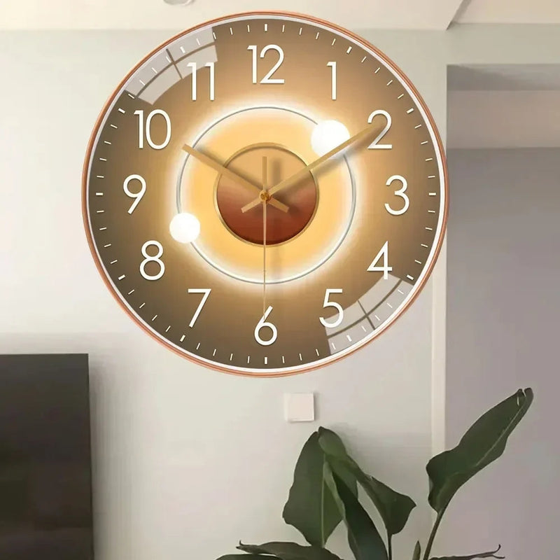 ClarityTime - Minimalistische wandklok met helder digitaal display en stille werking