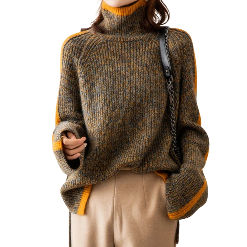 Daisy – Oversized Trui met Col en Lange Mouwen