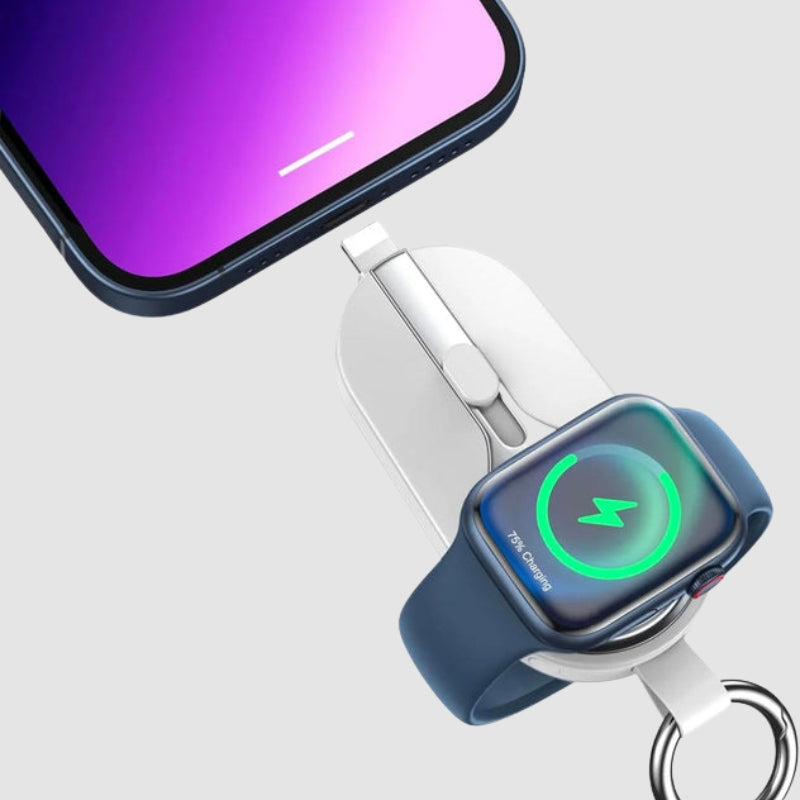 ClipVolt – Mini Powerbank met Draadloze Oplaadclip voor Oplaadgemak