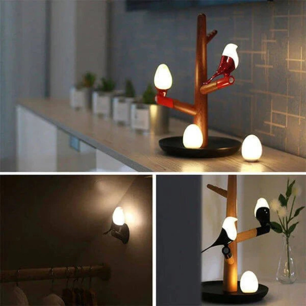 NestGlow – Slimme sensor tafellamp met ekstervorm en zachte LED gloed voor sfeerverlichting