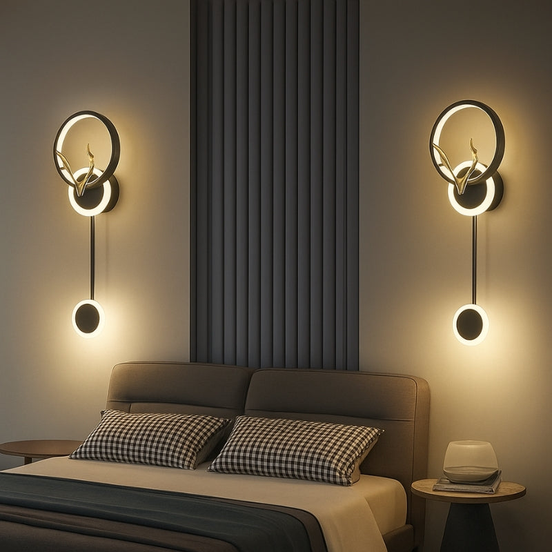 LumiNest – Moderne dubbele wandlamp met strak design en zachte sfeervolle gloed