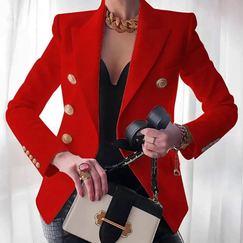 Eva - Elegante blazer met lange mouwen en knoopsluiting