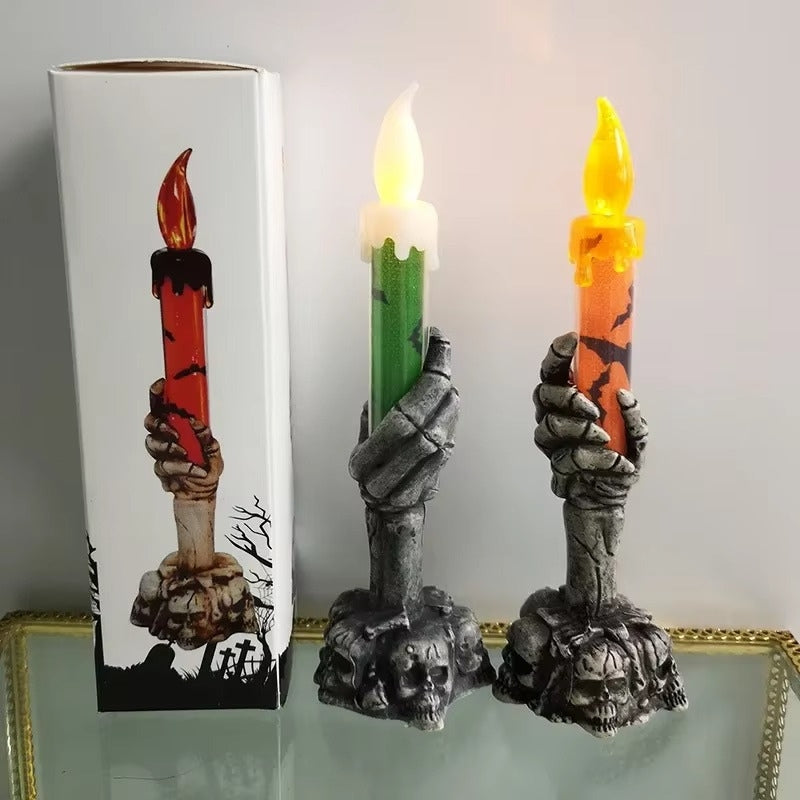 SpookHand – LED spookhand skeletkaars voor Halloween decoratie