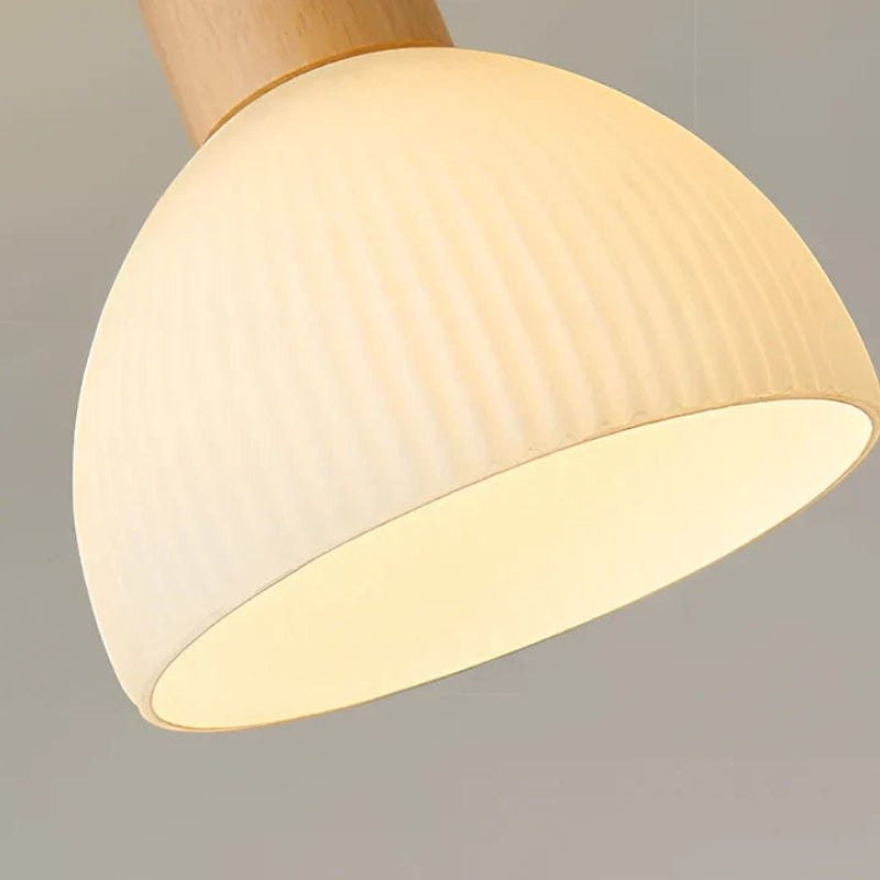 BrightRidge – Cirkelvormige ribbel LED-opbouwplafondlamp met klassiek ontwerp