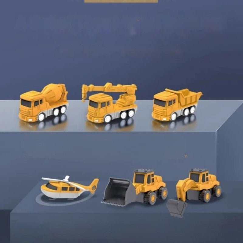MagnaMix – Vormveranderende magnetische speelgoedrobot met verwisselbare voertuigontwerpen