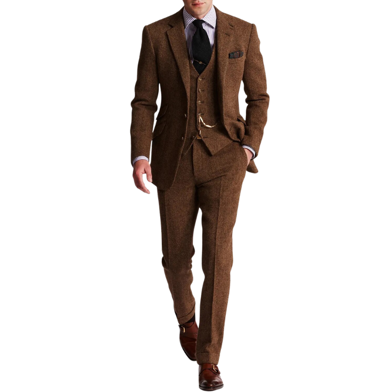 James – 3 delig Slim Fit Pak met Lange Mouw en Wijde Pijp