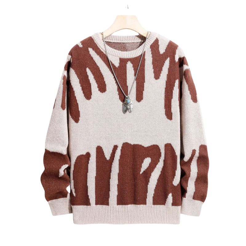 Edward – Trui met lange mouwen en moderne print