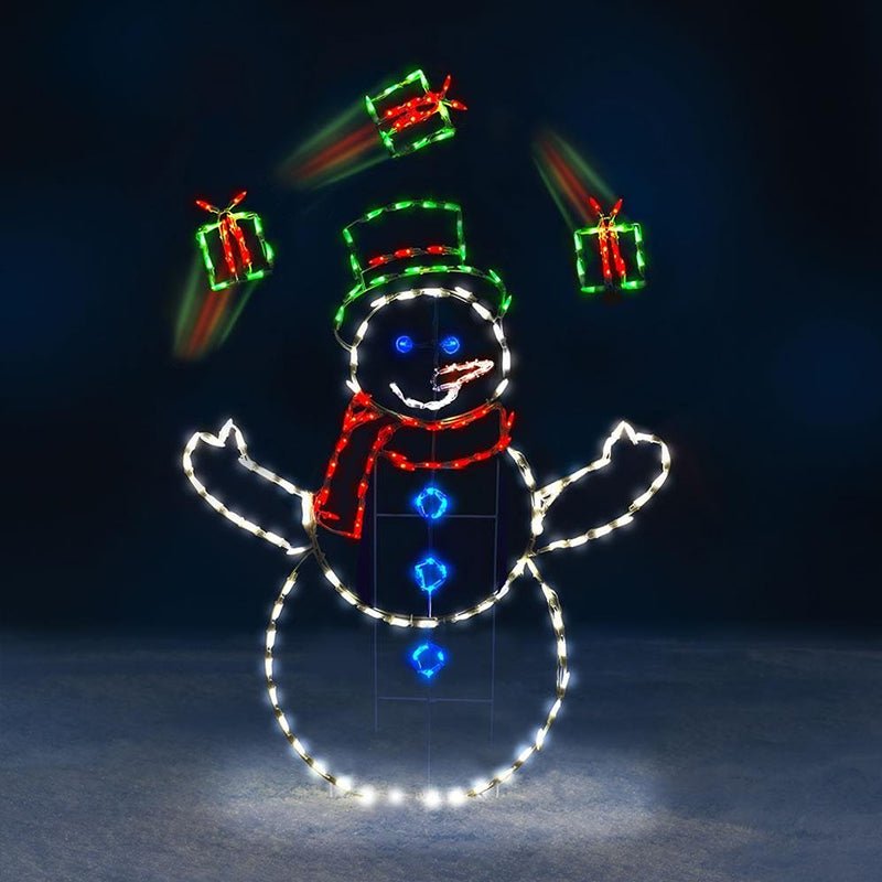 WinterJoy - Sneeuwballengevecht LED-decoratie voor een speelse kerstsfeer