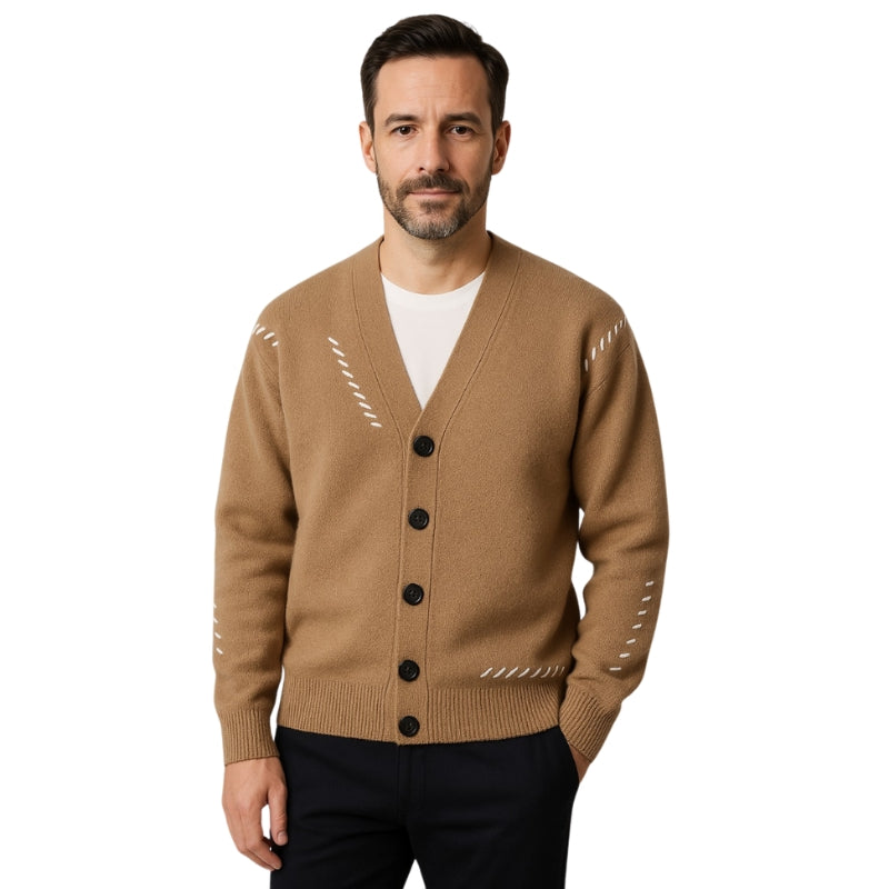 Joseph – Trui met lange mouwen knopen en V hals