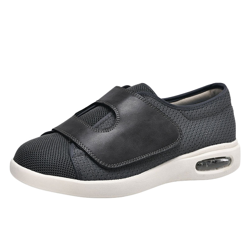 StrideFlex – Ronde Neus Schoenen met Brede Verstelbare Bandjes