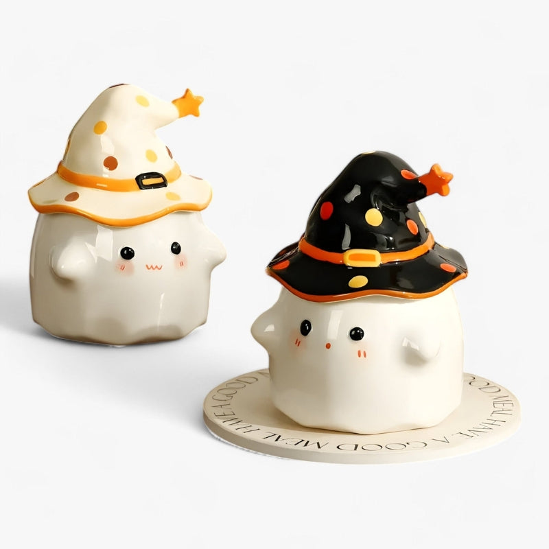 HauntMug – Moderne spook keramische koffiemok met deksel voor Halloween