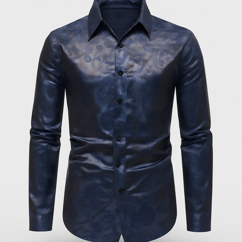 James - Lange Mouwen Shirt met Knoopsluiting en Bloemenprint