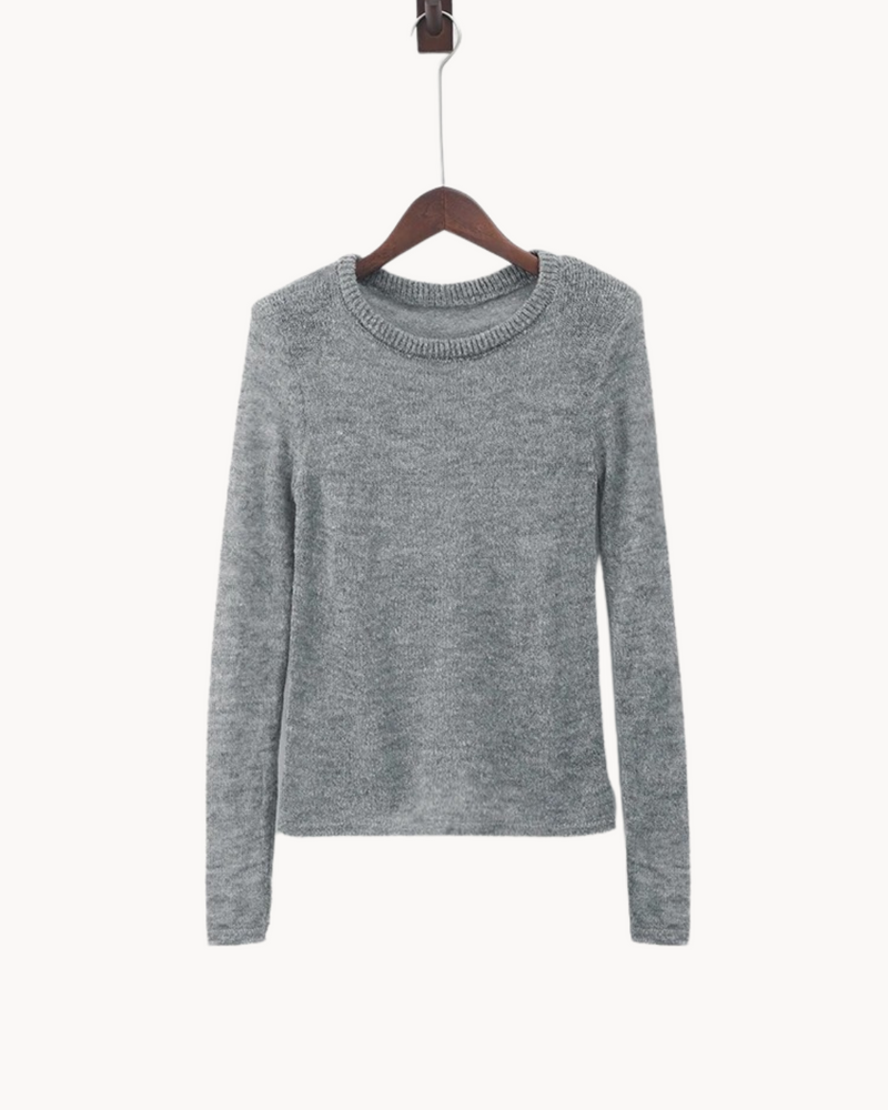 Sophia - Elegante V-hals trui met lange mouwen