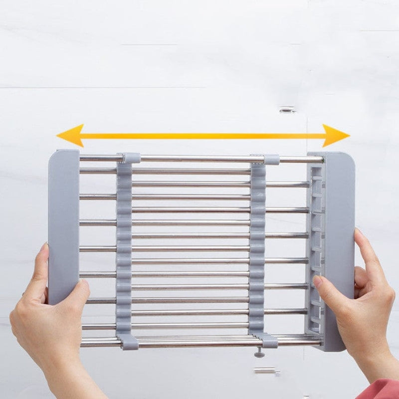 DripNest – Veelzijdig afdruiprek met verstelbare indeling en compact ontwerp voor de gootsteen