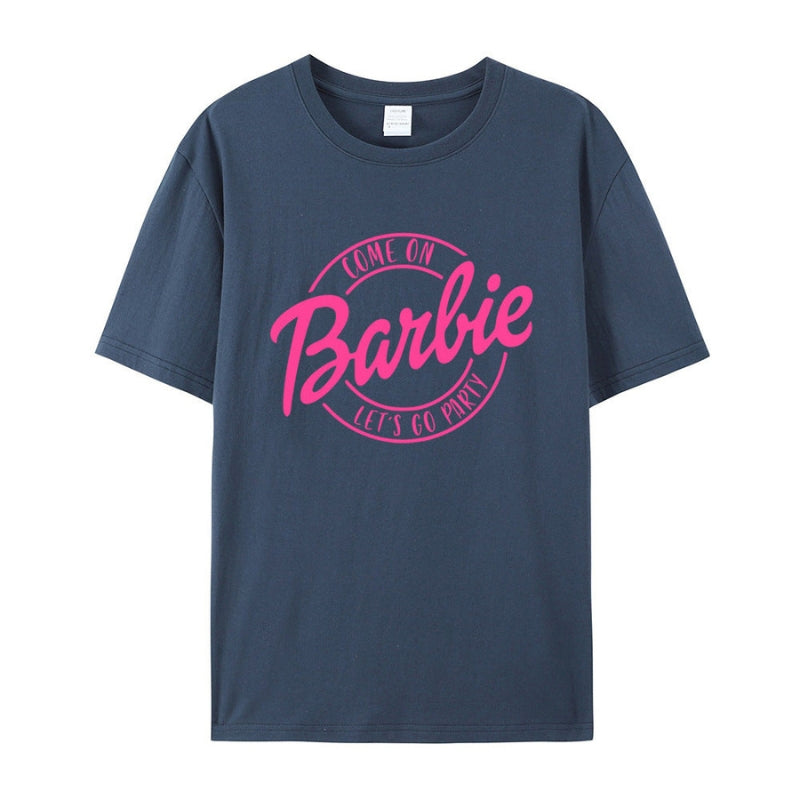 Bella - Klassiek T-shirt met korte mouwen en grafische print en ronde hals