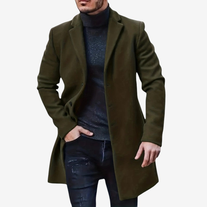 Richard – Langermige Trenchcoat met Knapjes