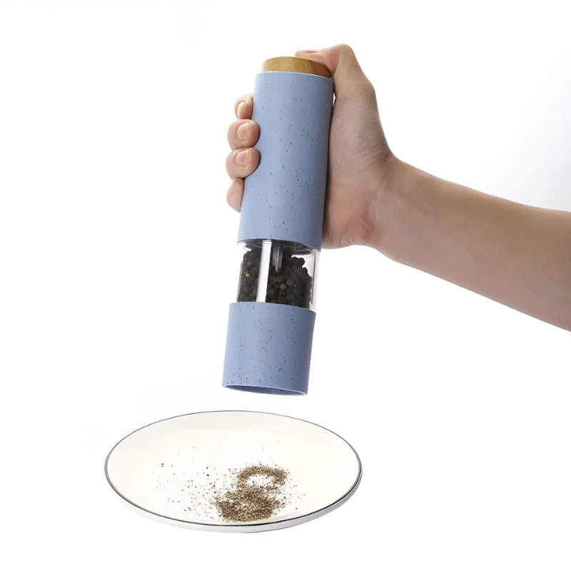 SpiceGlow – Elektrische peper Slijper met drukknopbediening en ingebouwde LED-lamp