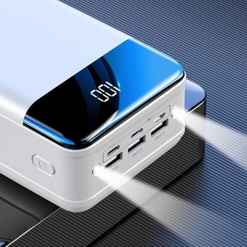 ChargeMate – Ultra Capaciteit Powerbank met Drievoudige Ingang en Uitgang voor Meerdere Apparaten