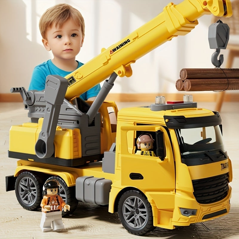 LiftMaster – Speelgoed Kraanwagen met Realistische Geluiden en Beweegbare Arm