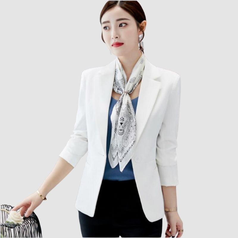 Halen - Lange Mouwen Blazer met Meerdere Zakjes en Slim Fit Ontwerp