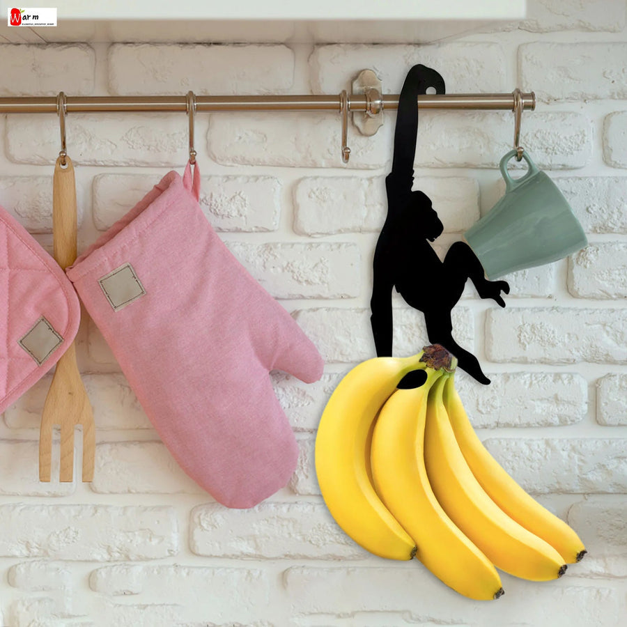 MonkeyGrip - Speelse aap bananenhouder voor in de keuken