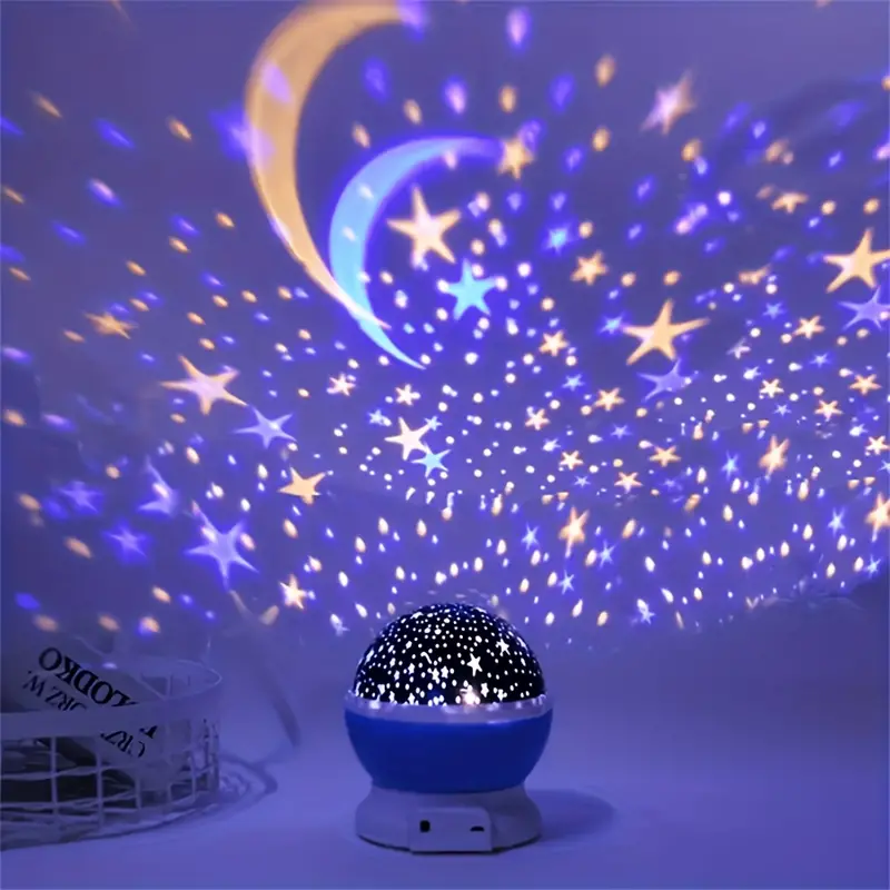 StellaGlow – Sterrenprojector Nachtlamp met Maan en Kleuren Veranderend Licht