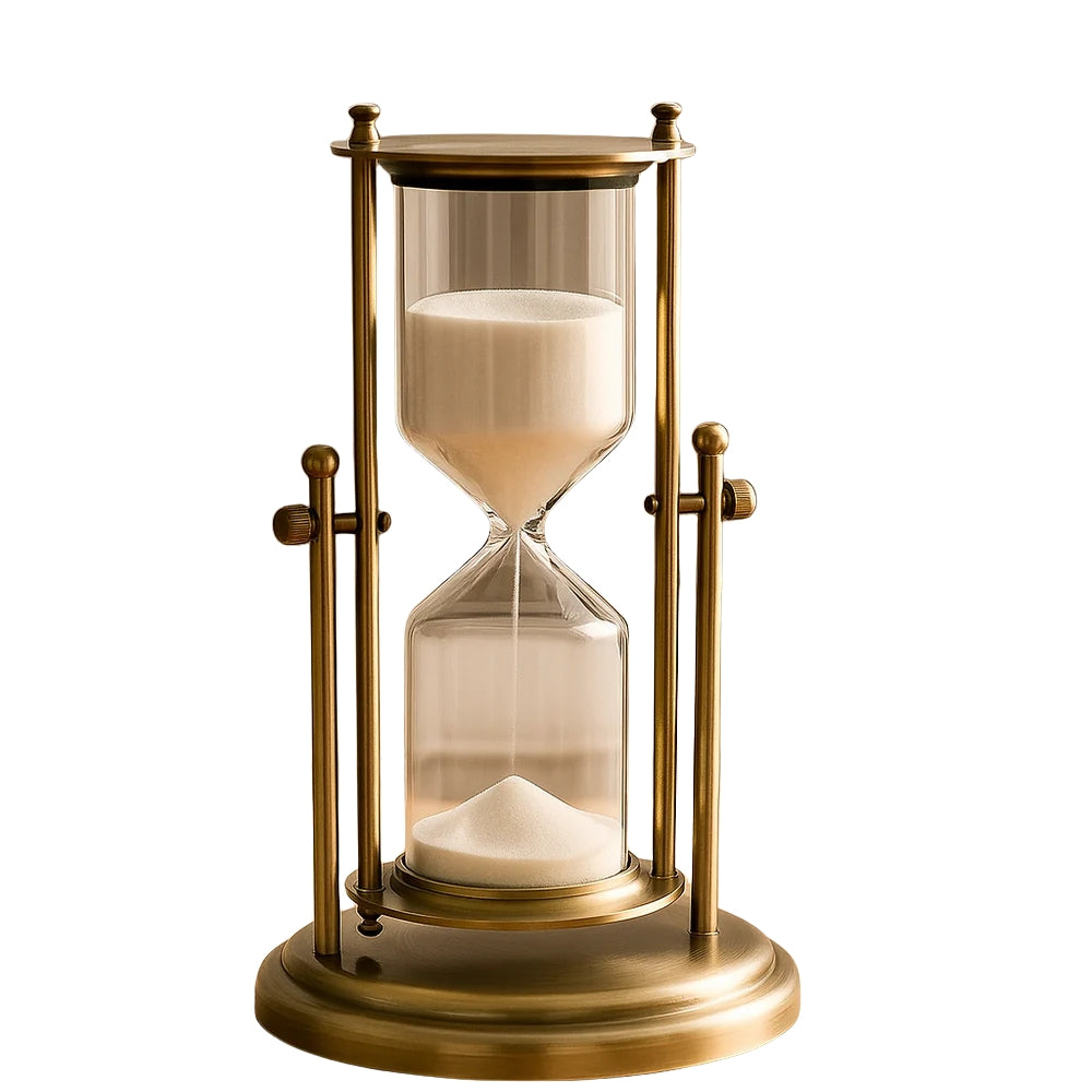 SandyFlow – Bureautimer met elegante beweging en gebalanceerde zandlopervorm