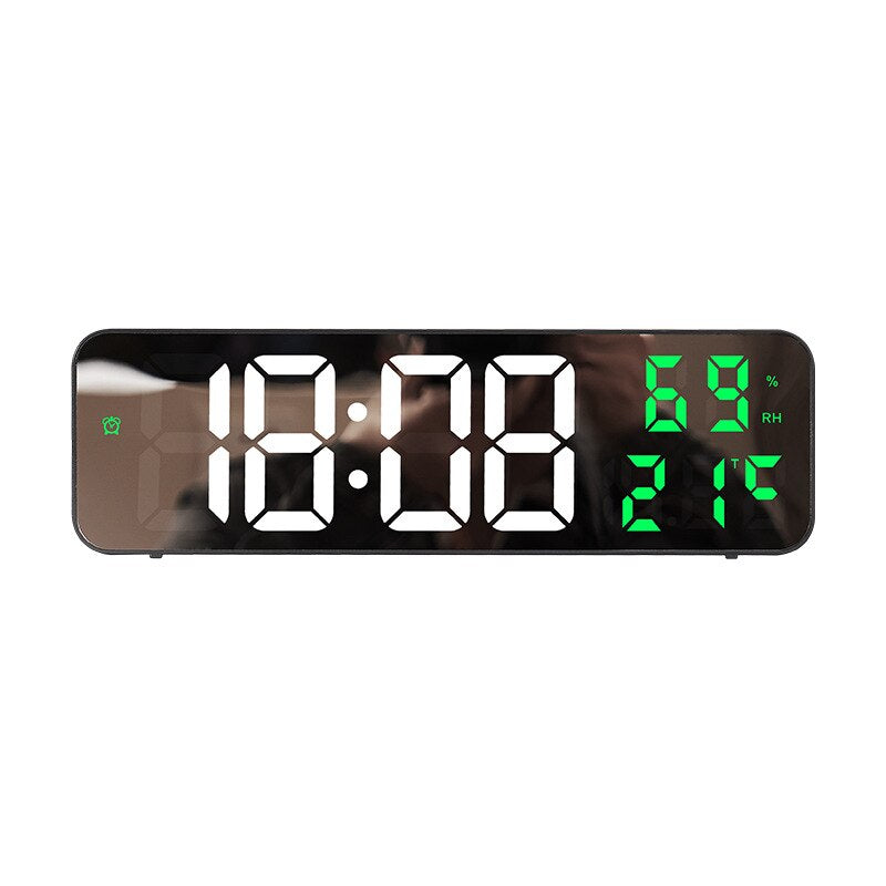 NovaClock - Moderne digitale wandklok met milieudisplay