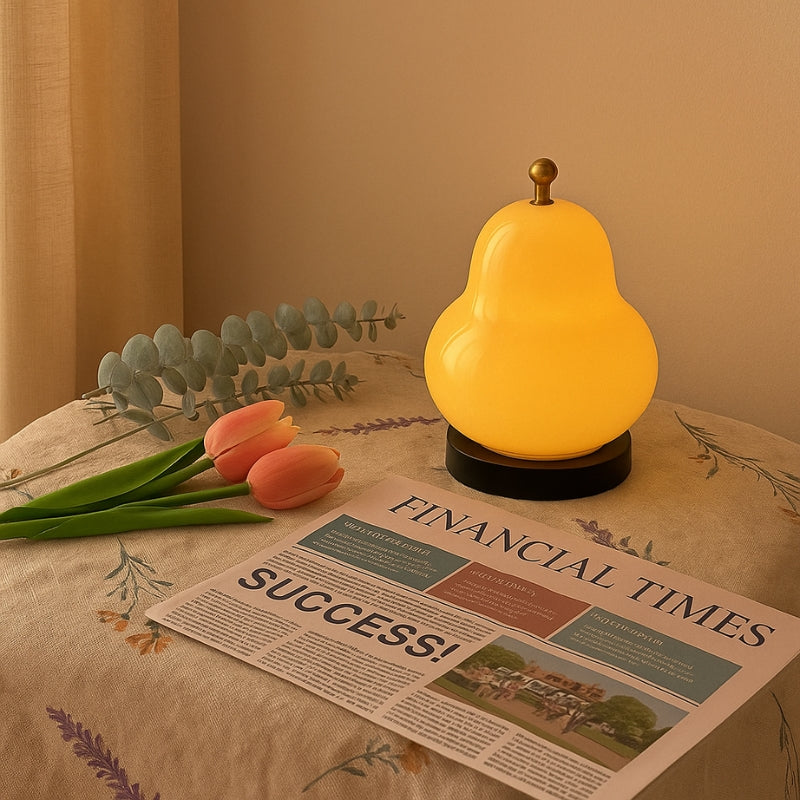 BrightPear – Peer Vormige Lamp met Touchdimmer en Oplaadfunctie