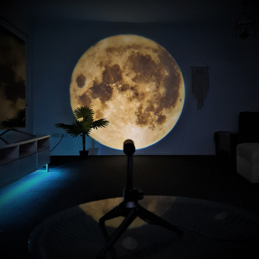 MoonSphere - Maan Aarde Projector met LED-lamp en roterende projectie