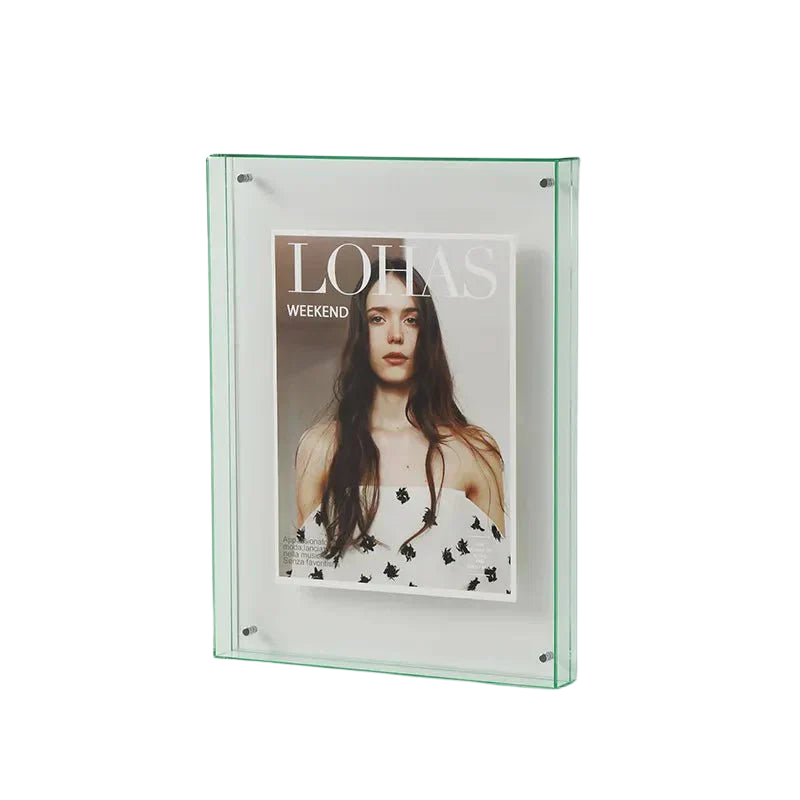 ClearVue – Transparant Zwevend Fotoframe met Modern Randloos Design