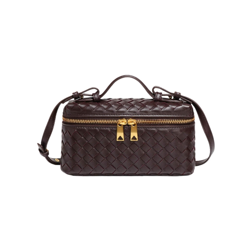 Clara – Gewatteerde leren crossbodytas met verstelbare riem