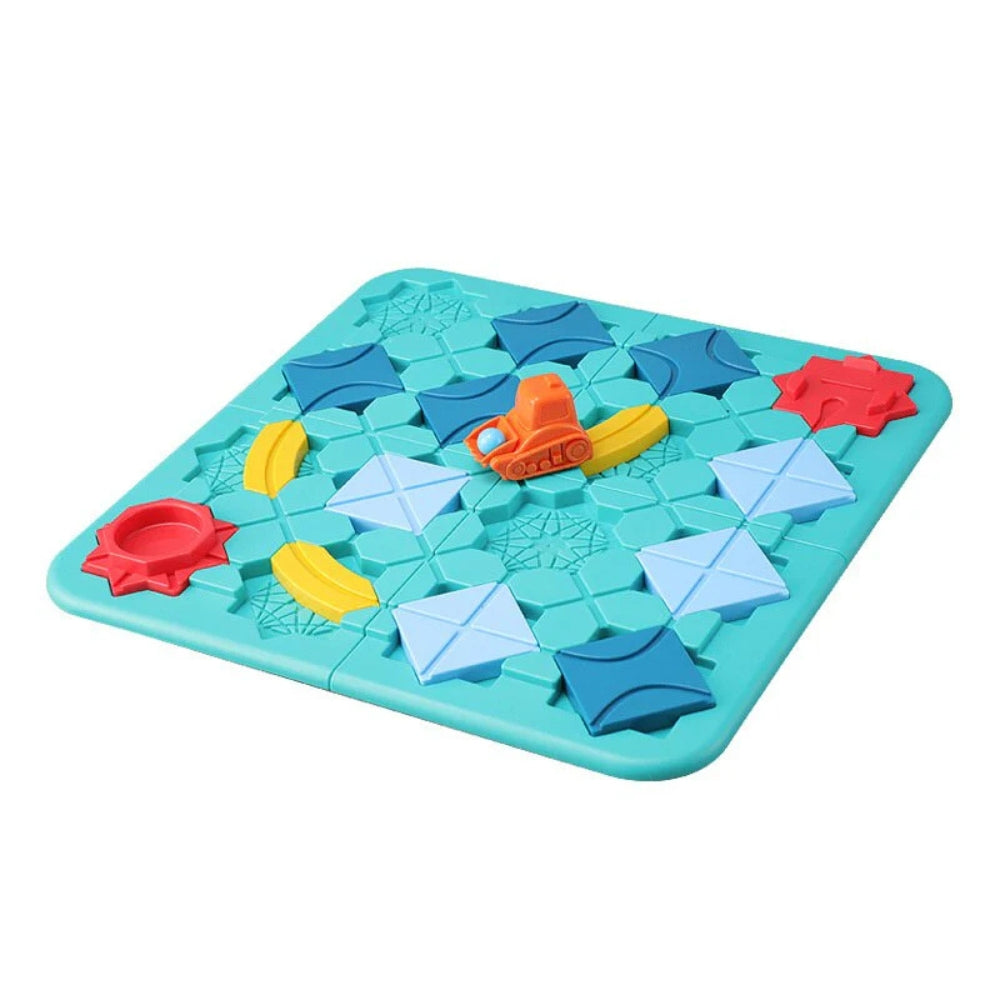 TrackLogic - Hersenkrakend autopuzzelspel met verplaatsbare blokken en een baanbouwuitdaging