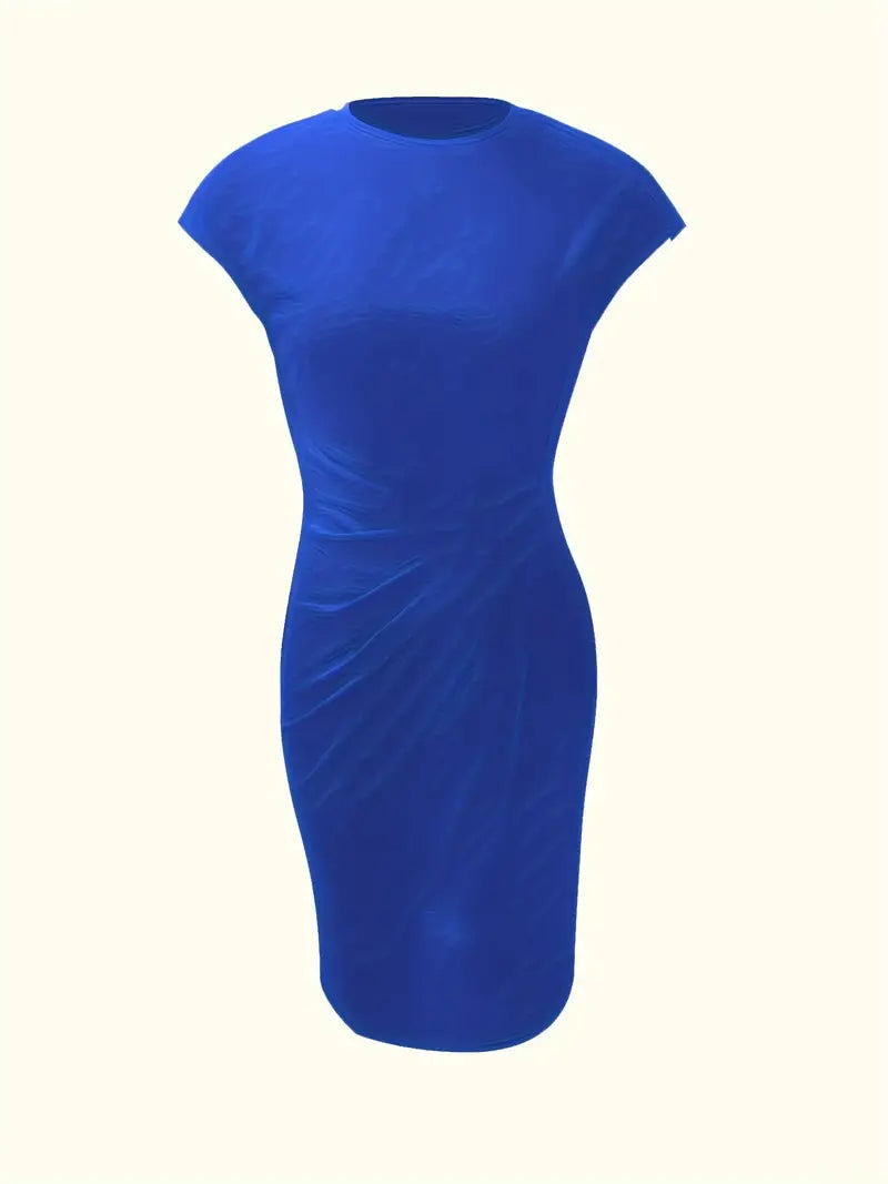 Madison – Mouwloze jurk met ronde hals en slim fit