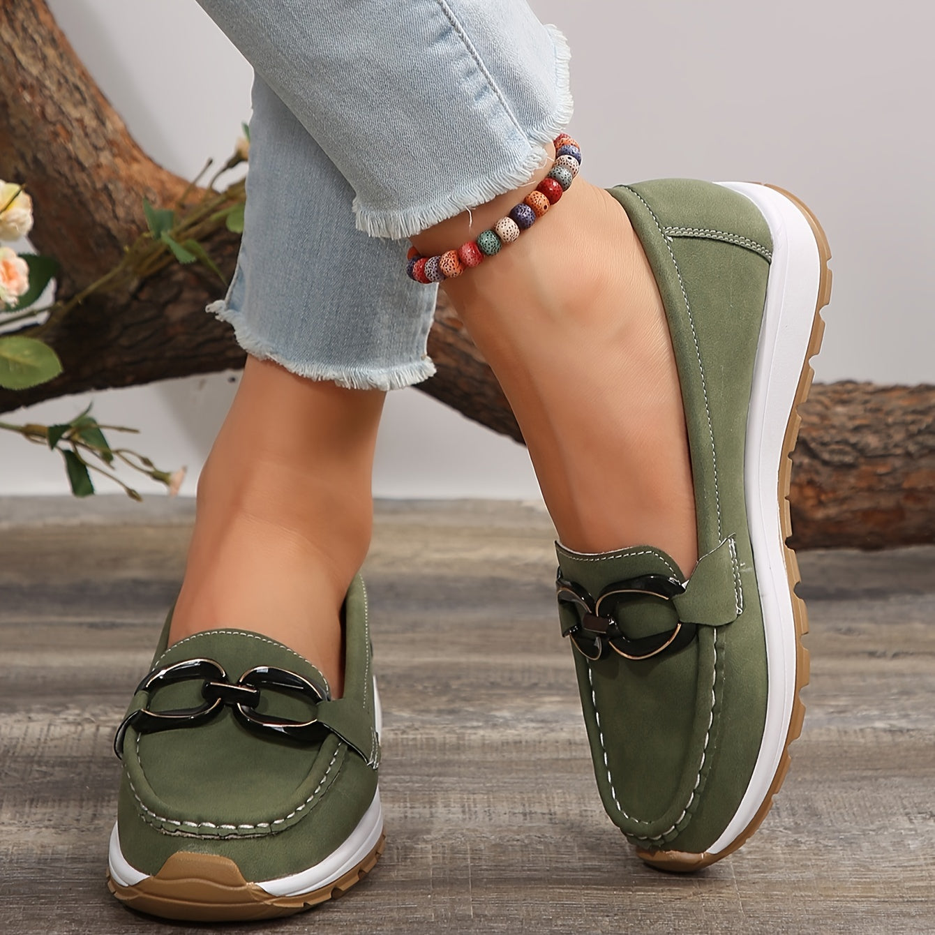 Anna - Sneakers met gesp en gepolsterde binnenzool