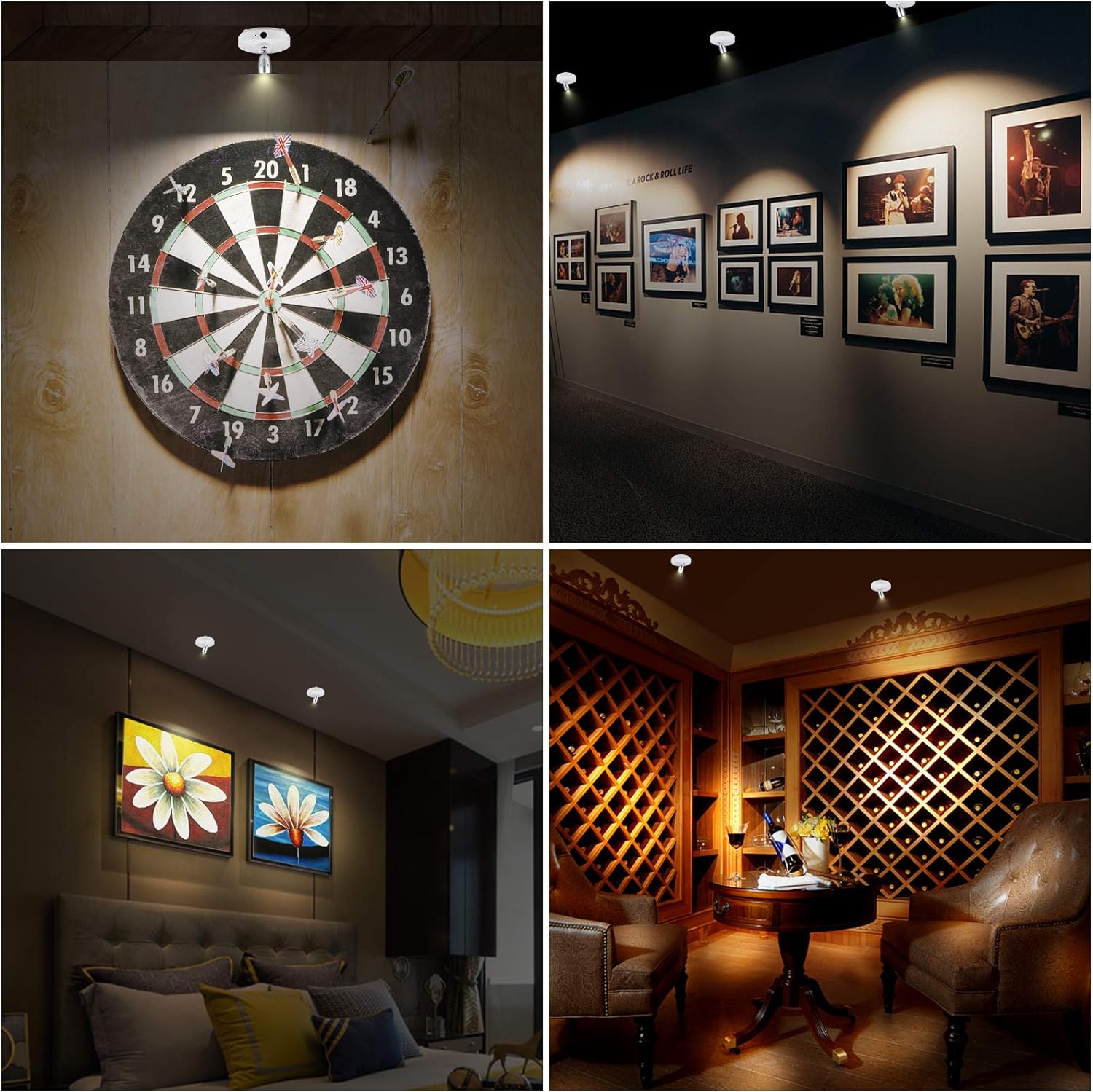 VivaGlow - Elegante projectorlamp met verstelbare focus en modern design