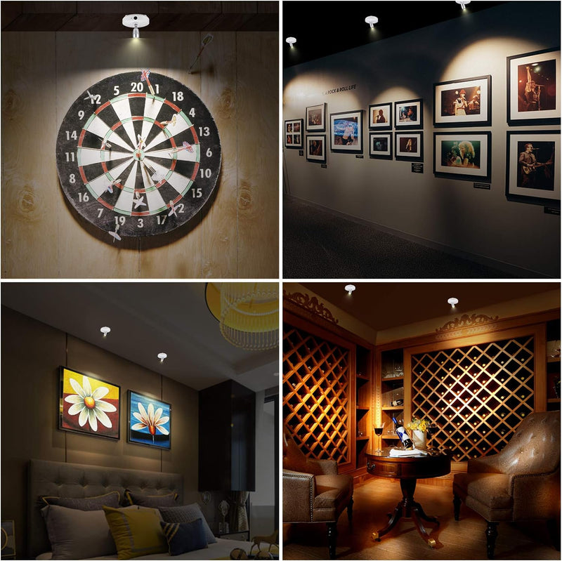 VivaGlow - Elegante projectorlamp met verstelbare focus en modern design