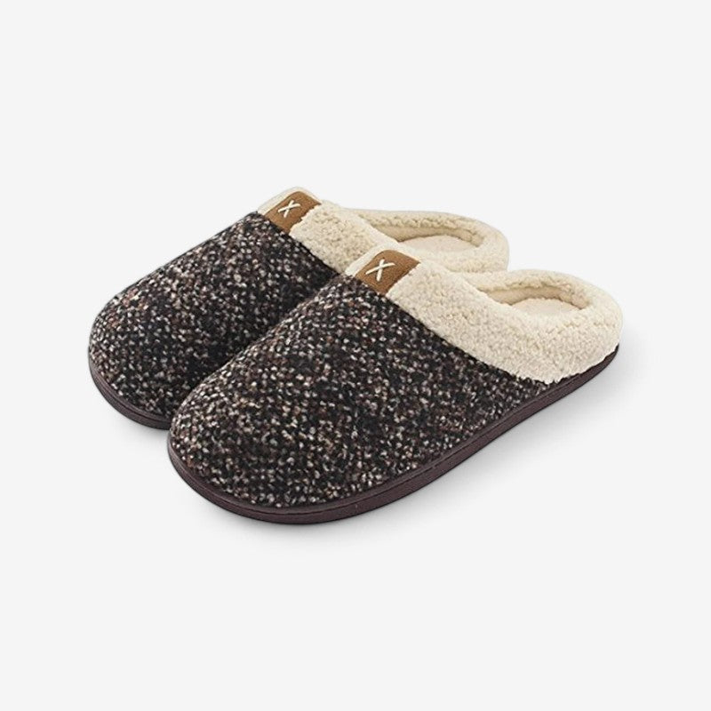 CozyStep - Ronde Teen Slippers met Slip On Ontwerp