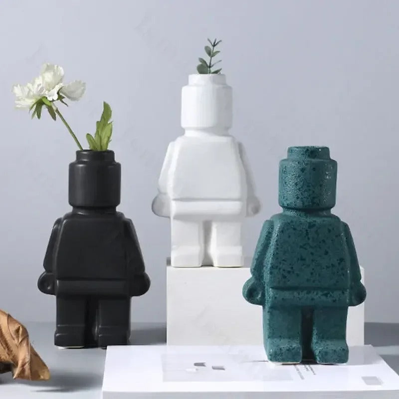 BloomMate - Eigenzinnige Lego-vaas voor persoonlijke decoratie | 1+1 Gratis