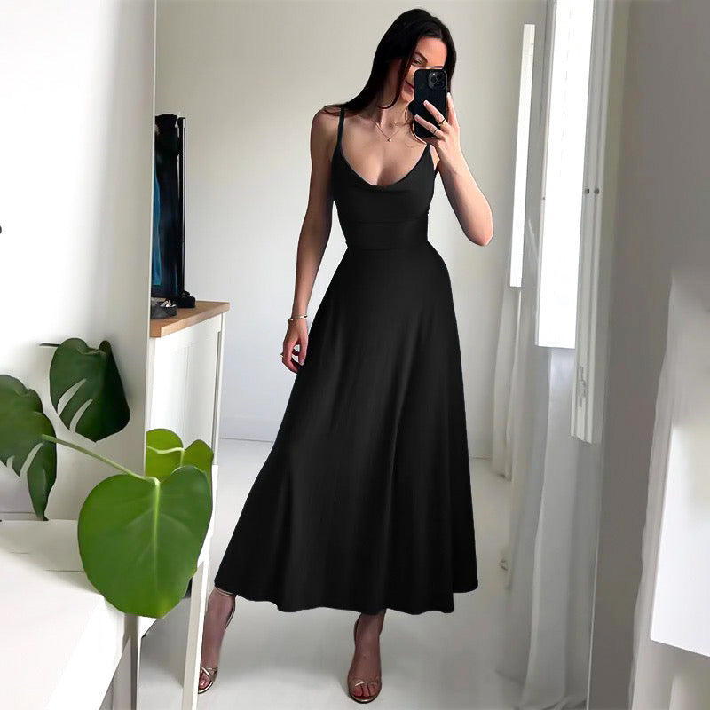 ChicSculpt™ - Rugloze Sling Maxi Jurk